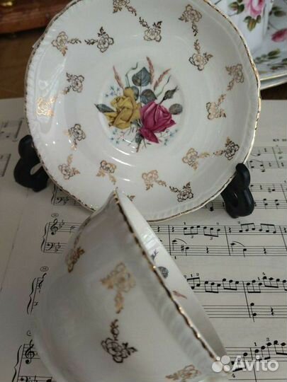 Чайная пара антиквариат Wood & Sons England