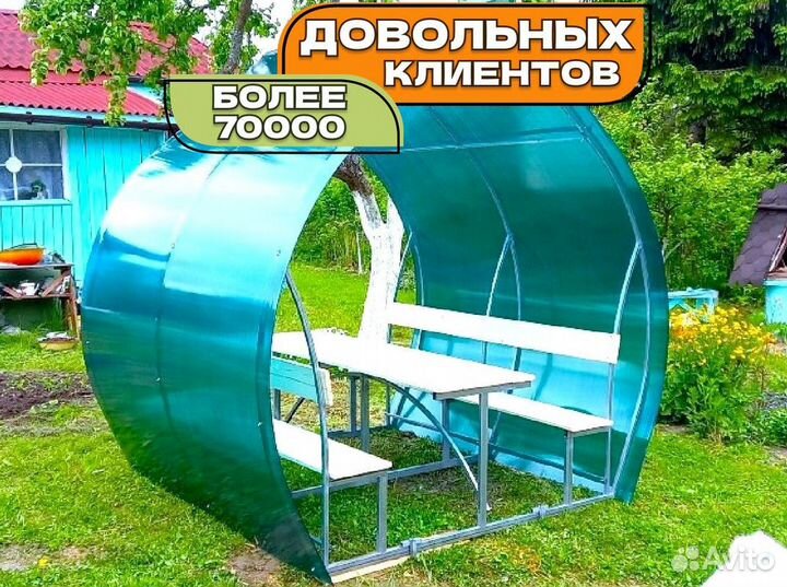 Беседка для дачи металлическая. Доставка за 1 день