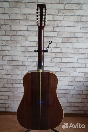 Японская акустическая 12- струнная гитара
