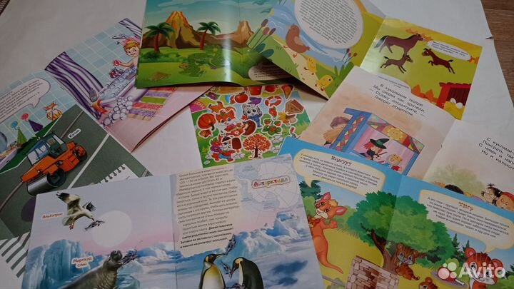 Книжки с наклейками бу