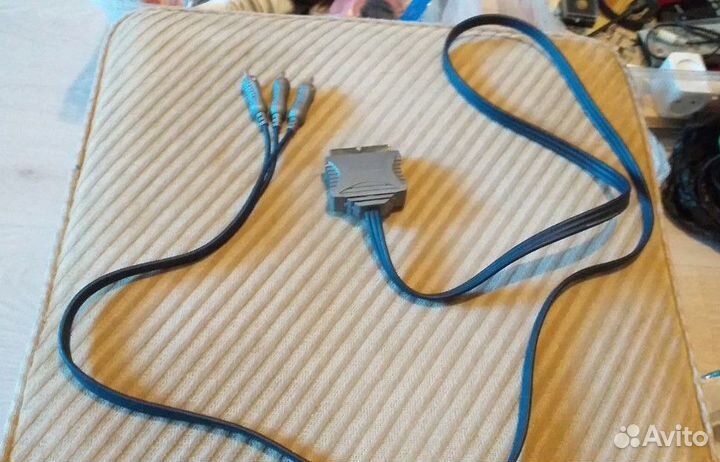 Кабель аудио видео scart to 3xRCA и scart-6 RCA