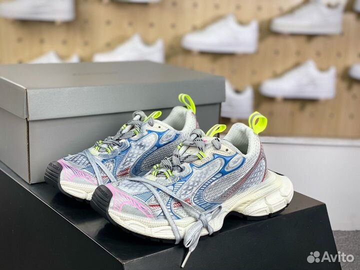 Balenciaga 3XL Sneaker Worn-Out - White Blue Red