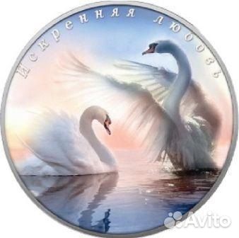 Монета Искренняя любовь Лебеди Камерун 2016 год