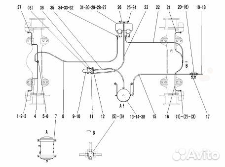 Тормозной фитинг - 29220001261 (sdlg)