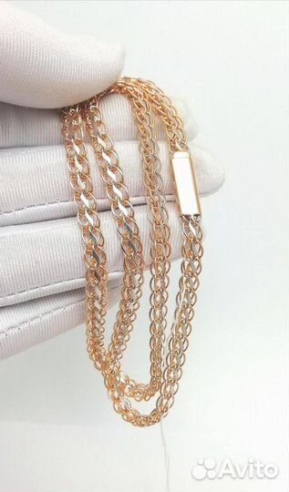 Золотая цепочка Фирменная из красного золота 585 п