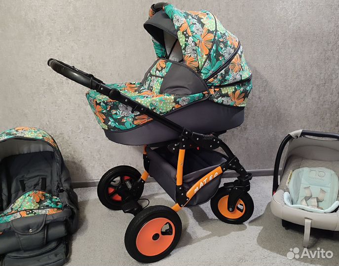 Коляска 3 в 1 Alice Mateo