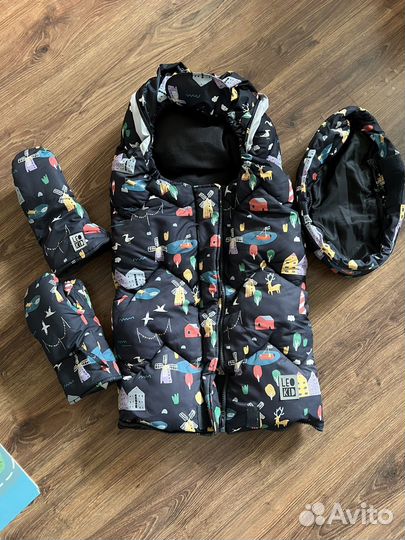 Зимний конверт в коляску leokid