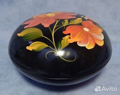 Шкатулка эллипсообразная, УССР