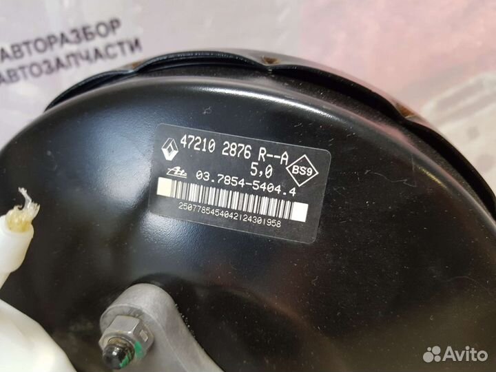 Вакуум и главный тормозной цилиндр Renault Duster