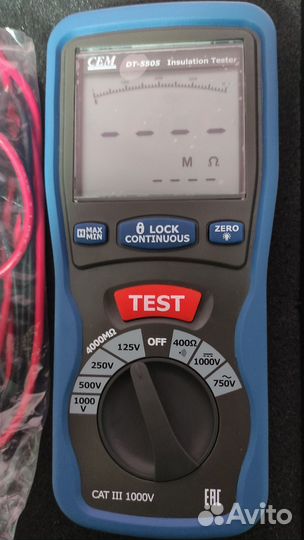 Мегаомметр вольтметр cem dt-5505