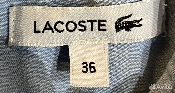 Платье из тонкой джинсовой ткани lacoste
