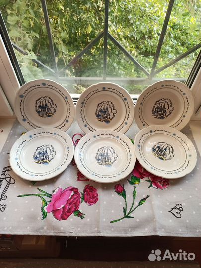 Тарелки зик конаково СССР старый замок