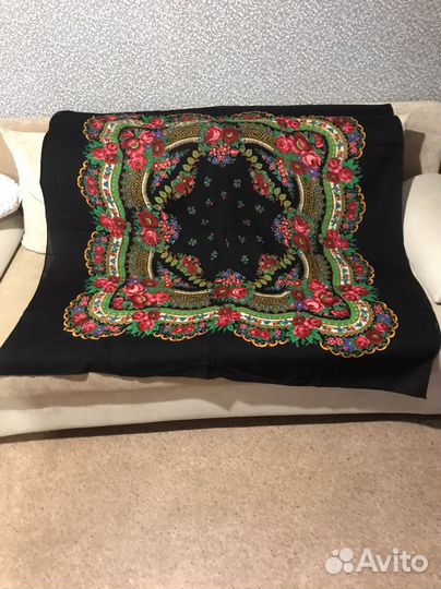 Платок шерстяной,большой,японский времен СССР