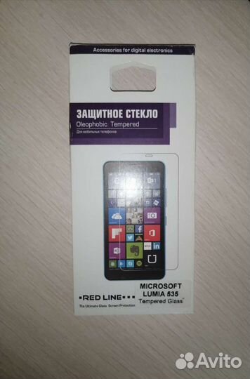 Защитное стекло на Microsoft Lumia 535