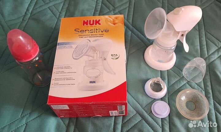 Молокоотсос NUC + стеклянная бутылочка в подарок