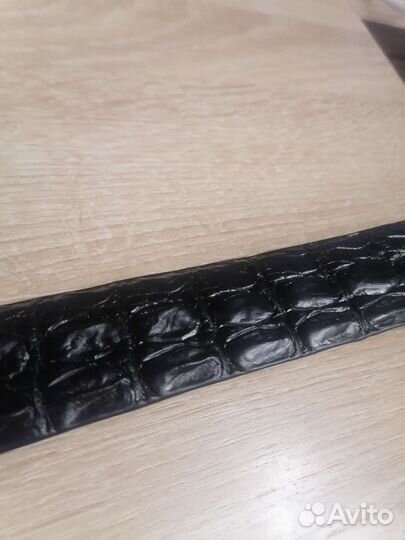 Мужской кожаный ремень из крокодила