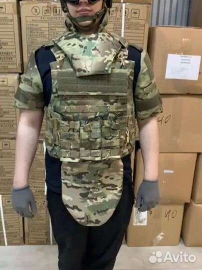 Бронежилет штурмовой+комплет бронеплит бр5 Мультик