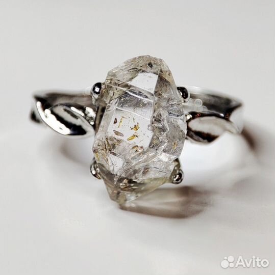 Херкимерский Алмаз кольцо Херкимер