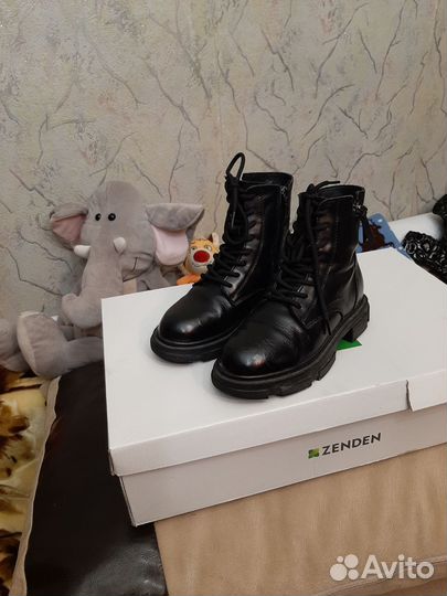 Полусапоги зимние на девочку 35р