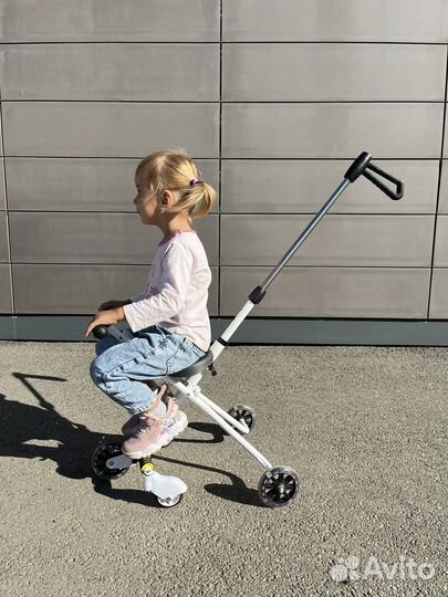 Коляска каталка трость складная для детей 2-4г