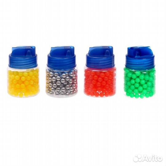 Пульки 6 мм пластиковые в банке, 200 шт