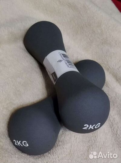 Гантели неопреновые 2 кг, цена за 2 штуки