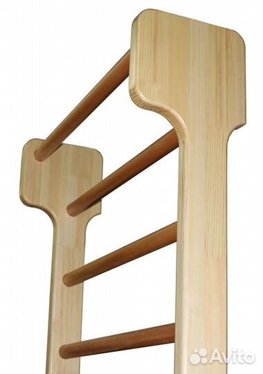 Деревянная шведская стенка. люкс Береза с турником