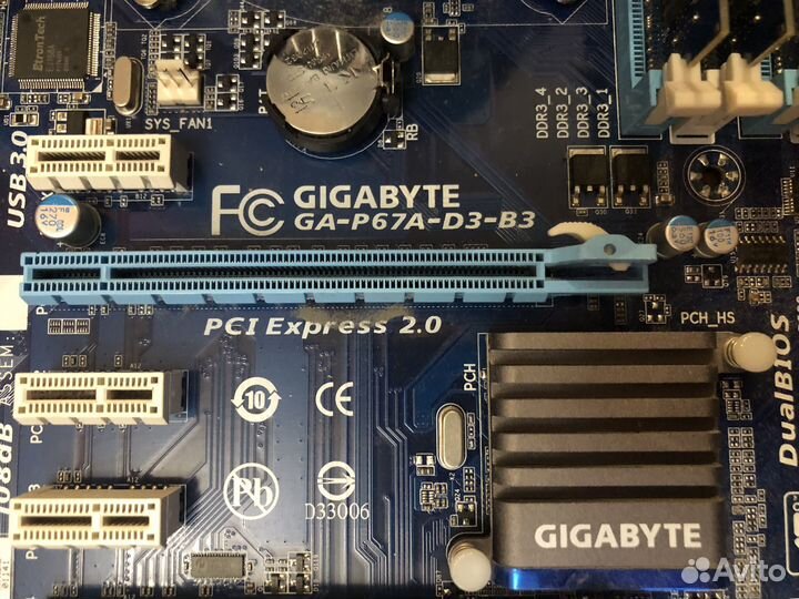 Gigabyte GA-P67A-D3-B3 + i5-2500K+ 16Gb ram+cool