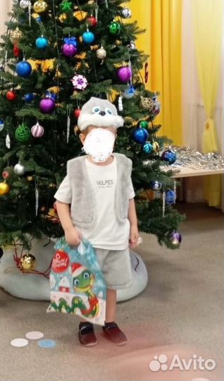 Новогодний костюм зайчик 110