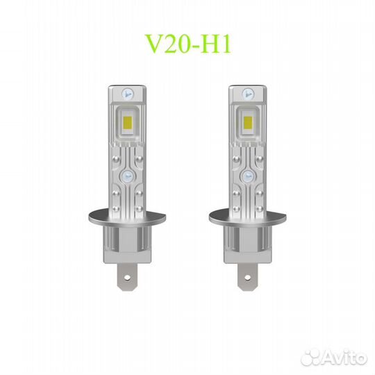 Светодиодные лампы h1 белый свет (12-24V) комплект