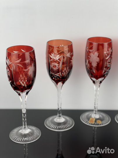Хрустальные бокалы Nachtmann traube, рубин