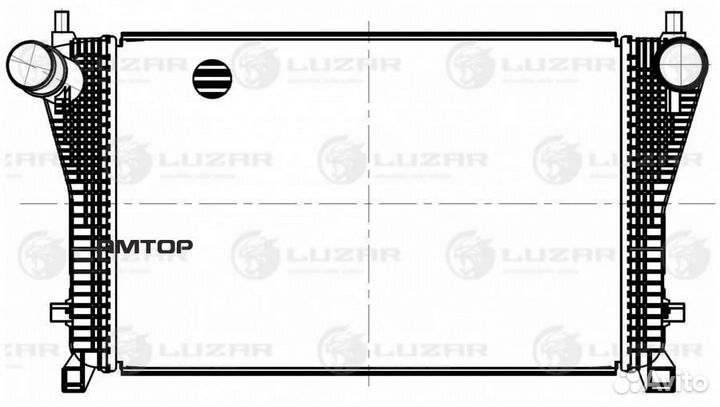 Luzar lric 1857 Радиатор интеркулера Luzar lric 18