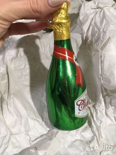 Ёлочные игрушки бутылка шампанского
