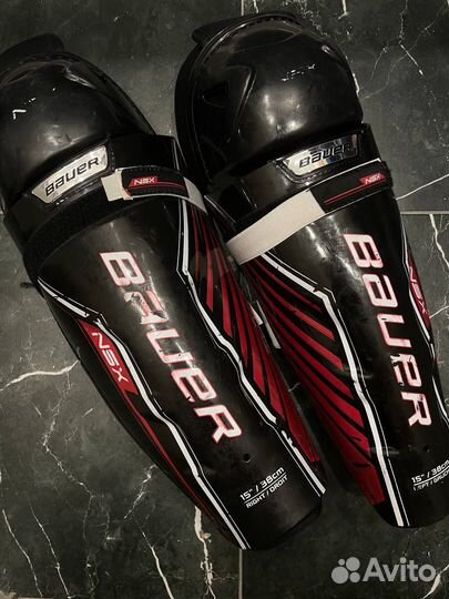 Хоккейные щитки Bauer NSX (15 размер)