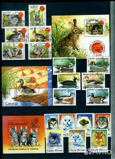 Фауна-часть 11(И марки по другим темам.)