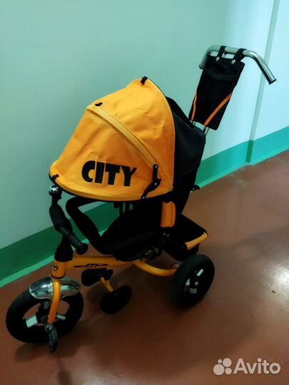 Детский велосипед с ручкой бу