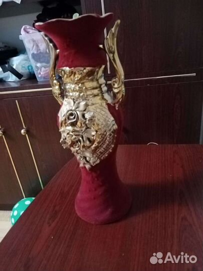 Ваза интерьерная бархат