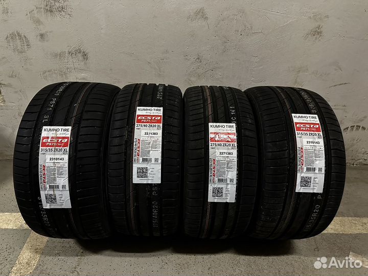 Kumho Ecsta PS71 275/40 R20 и 315/35 R20 110Y