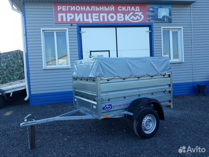 Прицеп 1.8х1.25 два борта, тент, полностью в цинке