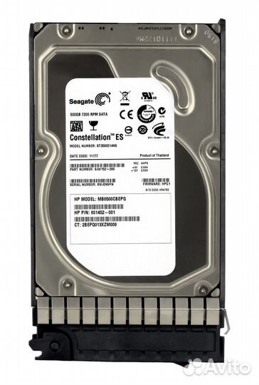Жесткий диск HP MB0500cbepq 601452-001 sataii 3.5