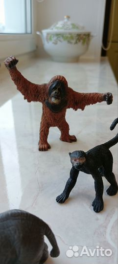 Корова носорог жираф орангутанг Papo Collecta