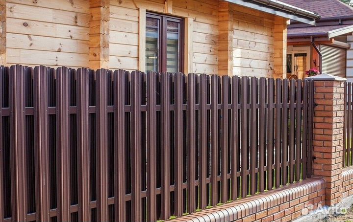 Шахматный штакетник