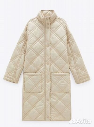 Стеганое пальто Zara Limited Edition, L