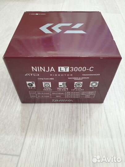 Катушка для спининга daiwa ninja lt 3000-С