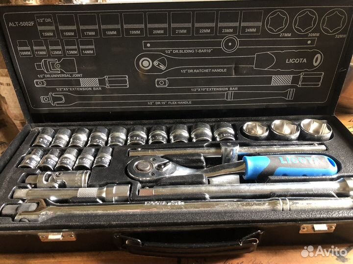 Набор торцевых головок 1/2