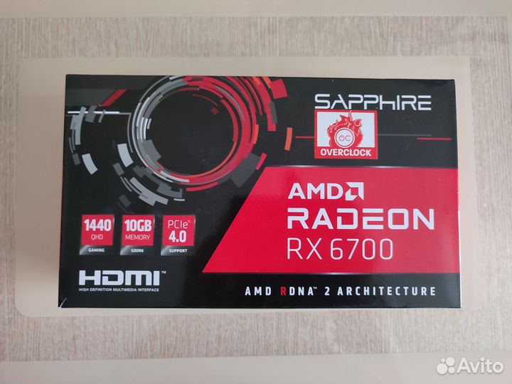 Sapphire AMD Radeon RX 6700 Gaming OC 10Gb