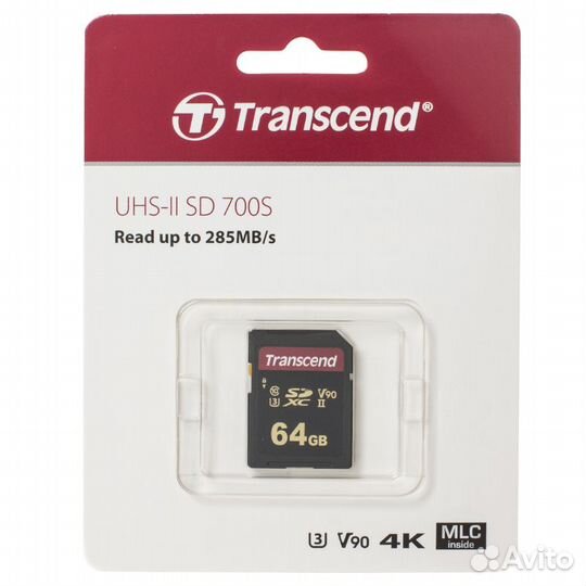 Transcend 700S 64Gb sdxc UHS-II U3 V90