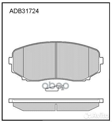 Колодки тормозные дисковые перед mazda CX-7