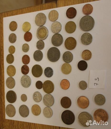 Набор разных монет мира №73, 50 штук