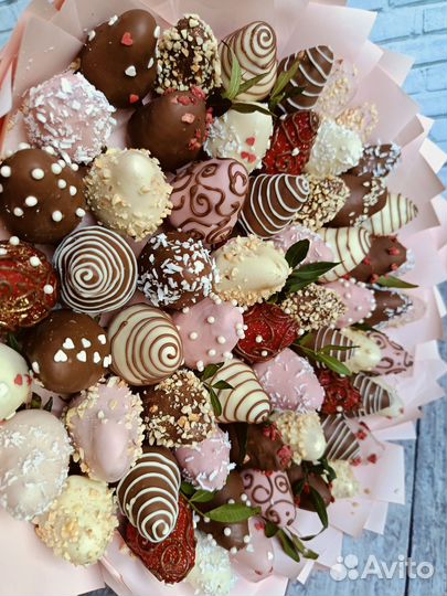 Клубника в шоколаде. Букет из клубники